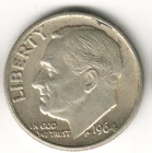 USA - 1964D - Dime - Roosevelt Silver - #12862RG