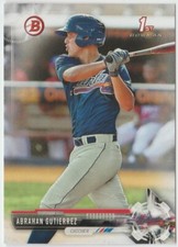 2017 Bowman Prospects Baseball #BP78 Abrahan Gutierrez 1st - Atlanta Braves