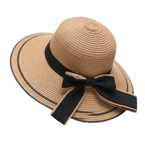 Banash Boston ladies Straw sun hat, dress hat natural color  display picture 3
