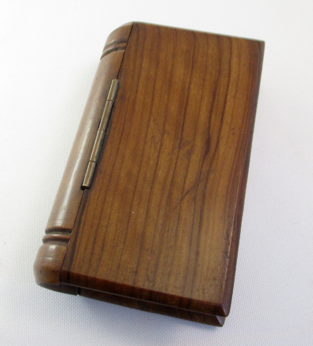 Vintage Olive Wood Book Shaped Storage Box | eBay