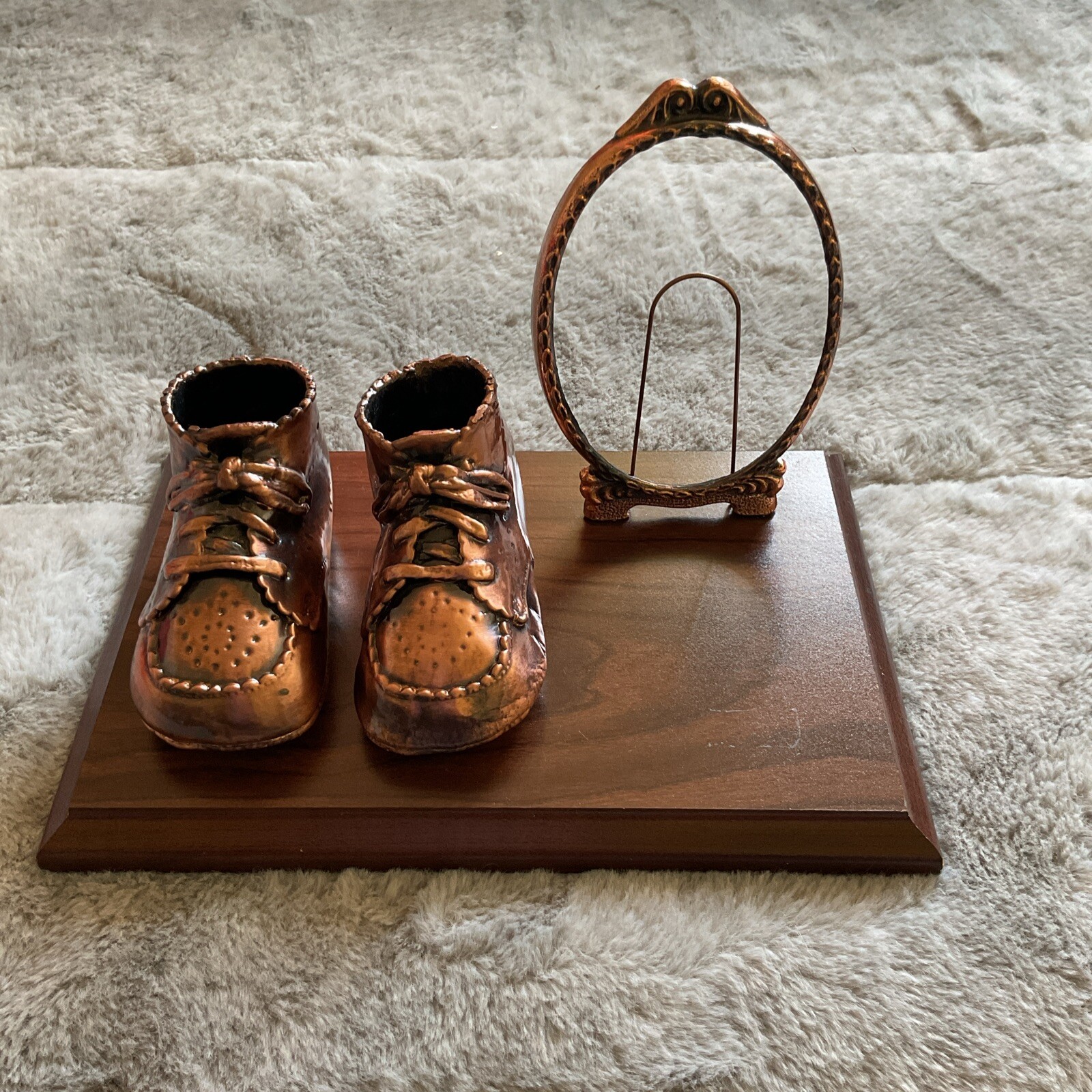 Picture Frame And Wood Base
