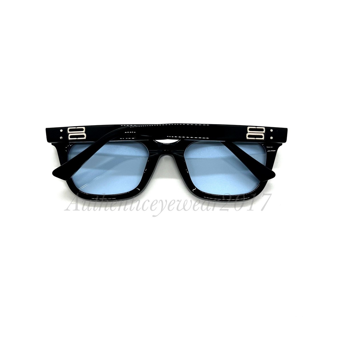 2024 GM Sunglasses Only Musee 01 (BL) Black Frame Blue Lenses Free 