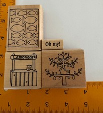 Cute Group of Stamps Rubber Stamps by A Muse Art
