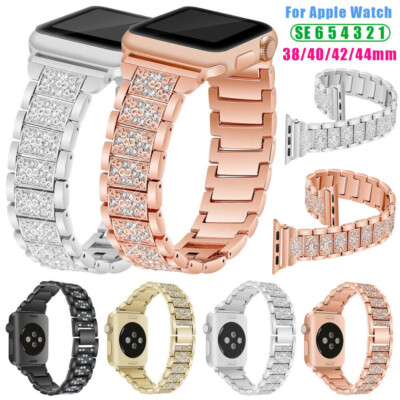 Bling Glitzer Diamant Armband für Apple Watch Ultra 3 Series 11 10 9 8 7 6 5 4 3