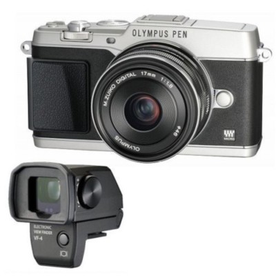 USED Olympus PEN E-P1 12.3MP Digital Camera - Silver (Kit w/ 14