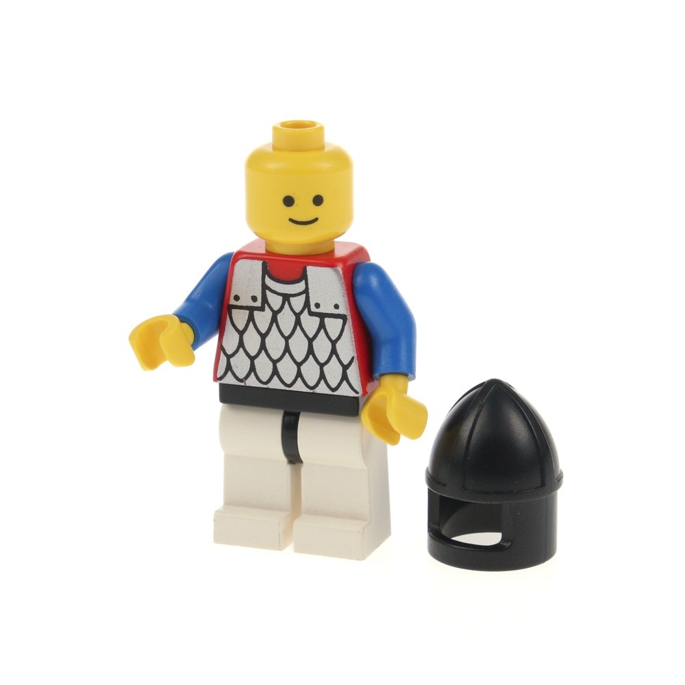 1x LEGO Castle Royal Knights Minifigure Chainmail Silver Helmet 6044 cas145