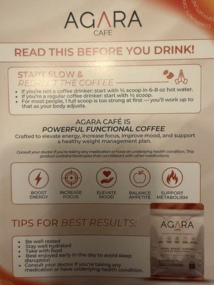 Agara Cafe Dark Roast Premium Arabica Ground Coffee 90g Non-GMO Made in USA
