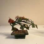 Artificial Floral Arrangement Centerpiece Stone Base Green — photo 3