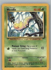 Weedle #69 Prices | Pokemon Base Set | Pokemon Cards