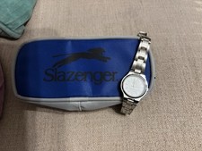 Ladies Slazenger Stainless Steel Watch and Bracelet, Original Case, Working