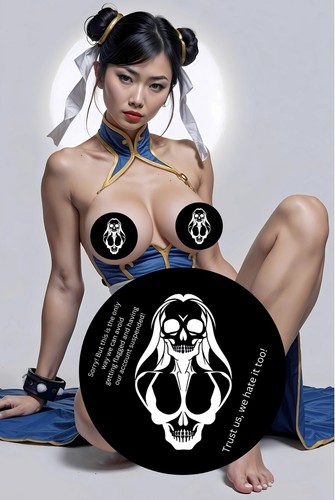 Chun Li (NUDE) DOUBLE SIDED - Deviant Nation Ltd 100 W/CoA -Art Book