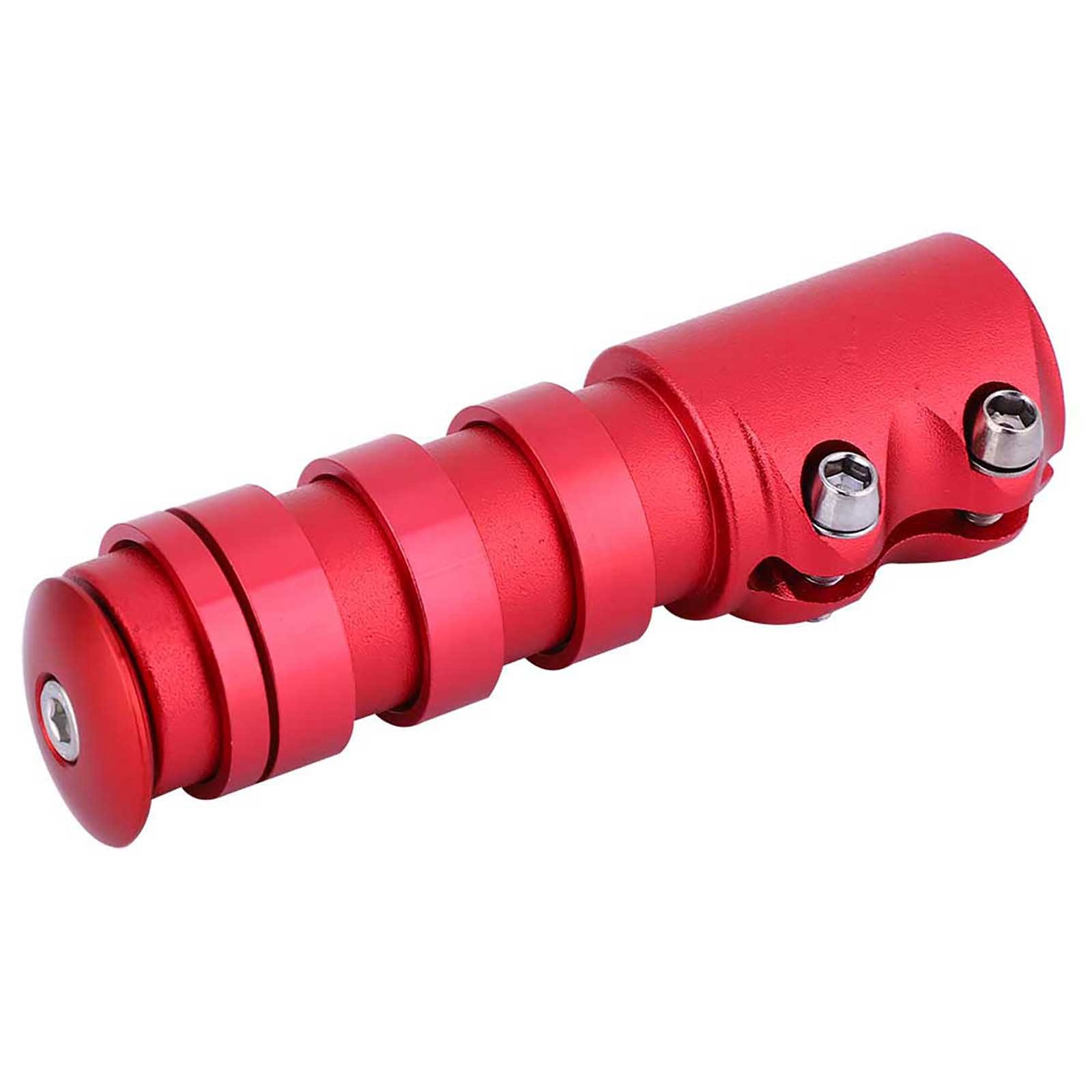 HOT (Red)Aluminum Alloy Mountain Bike Bicycle Stem Extender Handlebar Stem Riser