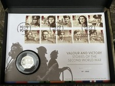 Stories of the Second World War 2025 UK 50p Silver Proof Coin Cover