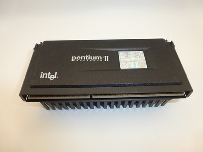 Intel Pentium II 350MHz w/ 512k Cache SL2U4 Slot 1 SECC Tested CPU + Heatsink