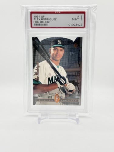 1994 Alex Rodriguez SP **DIE CUT** #15 RC Rookie PSA 9 **RARE**CENTERED**