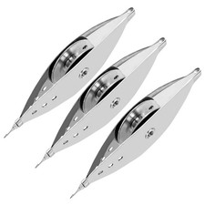 3Pcs Silver Metal Tatting Shuttle Kit for Beginner Knitting Lace