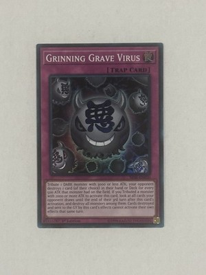 Yugioh Grinning Grave Virus SR06-EN030 Super Rare 1st Ed NM FAST SHIPPING!