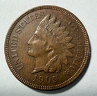 1909  P Indian Penny Choice AU
