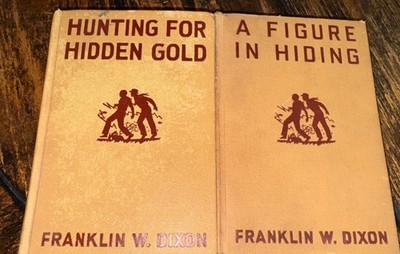 2 Antique Hardy Boys 1928 / 1937 A FIGURE FOR HIDDEN GOLD & A FIGURE IN HIDING
