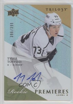 2013 Upper Deck Trilogy Premieres Level 2 /399 Tyler Toffoli Rookie Auto RC 4f5