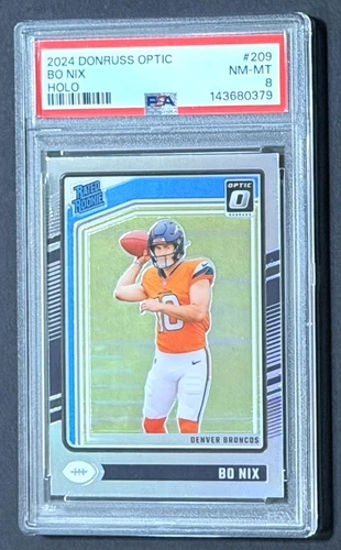 2024 DONRUSS OPTIC BO NIX ROOKIE CARD RC HOLO PRIZM PSA 8