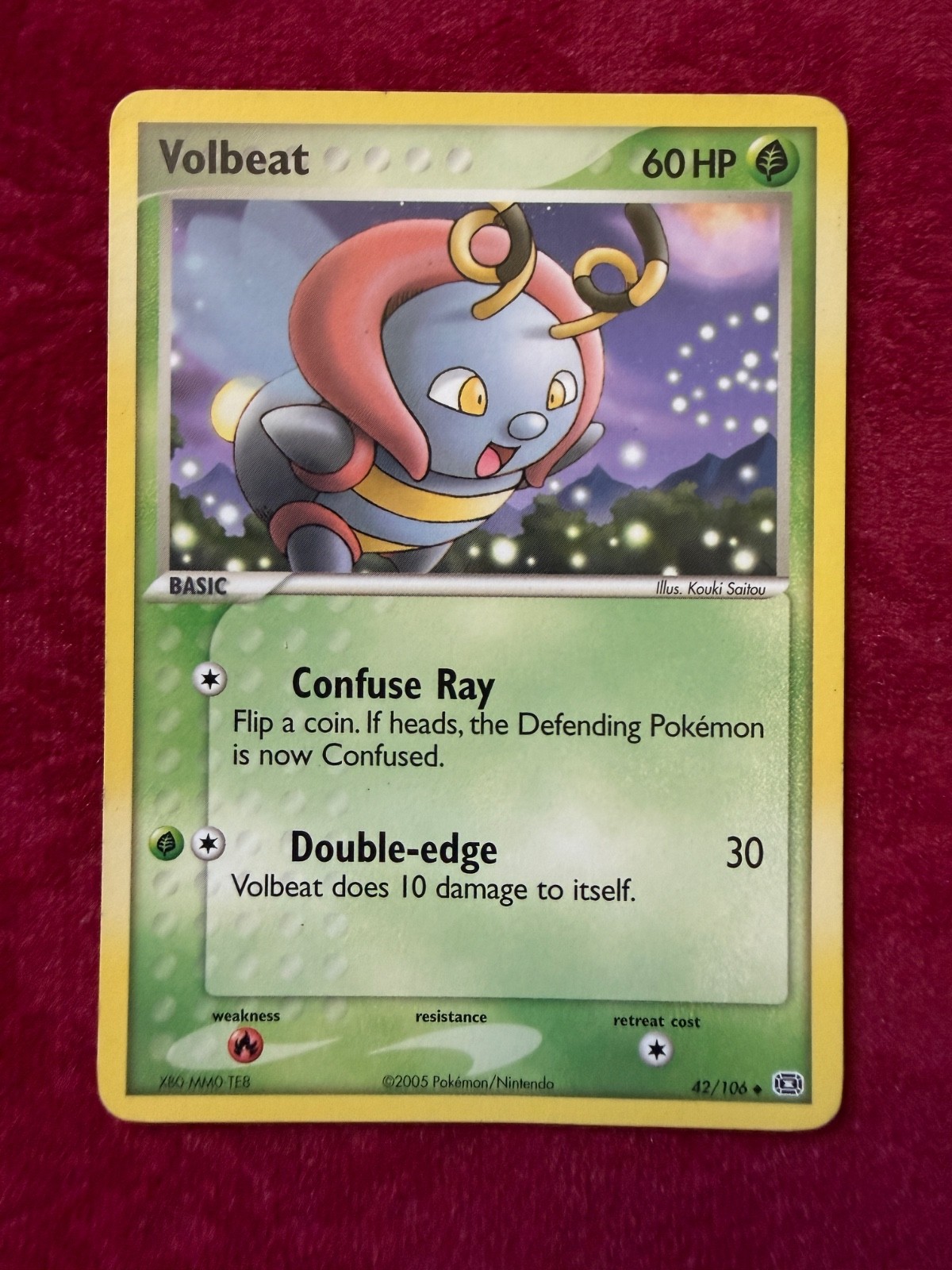 Pokemon TCG Volbeat Non-Holo 42/106, Emerald (LP)