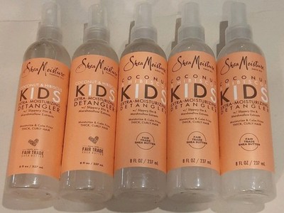 5 X Shea Moisture Coconut & Hibiscus Kids Detangler Spray w/ Shea Butter 8 fl oz