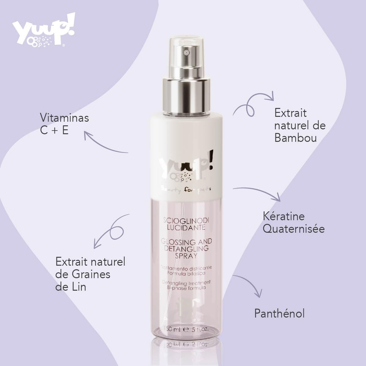 Spray Démêlant Chien et Chat au Retour de Balade | Soin Biphasé 150 ML - 2