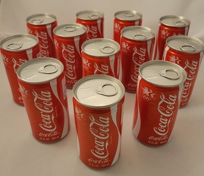 Coca-Cola ''1980 LA Olympic Committee'' Cans (12 Empty Cans of 24)