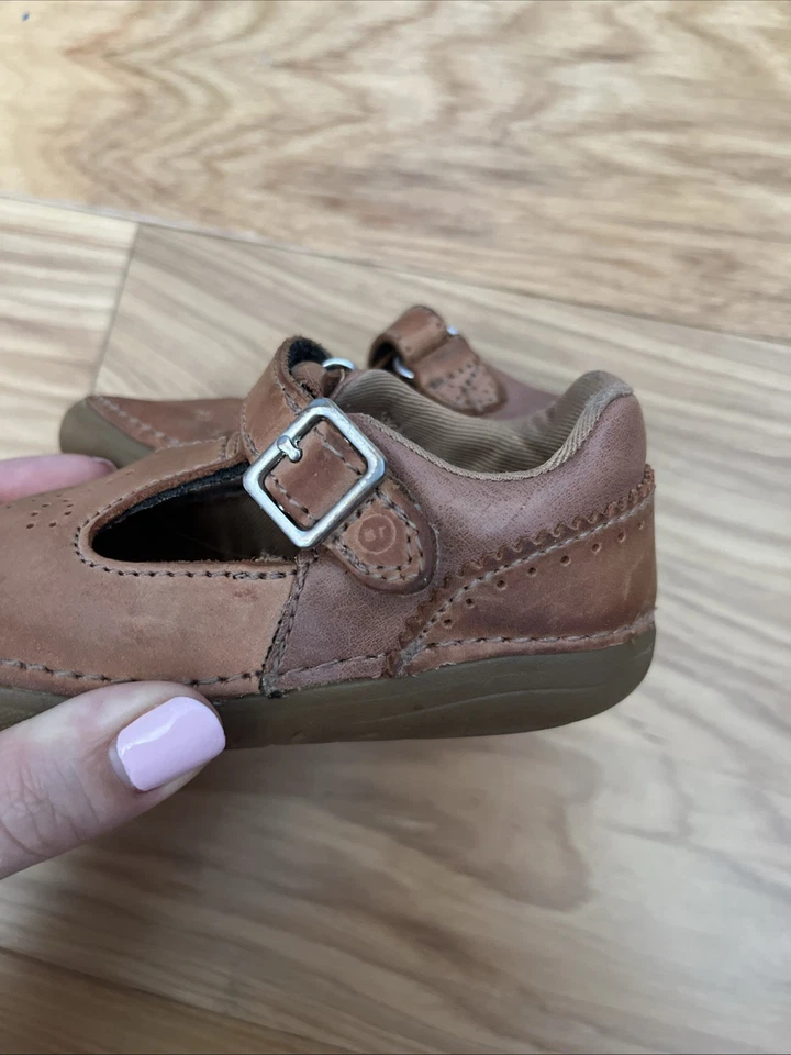 Stride Rite Size 5M Lucianne Mary Jane Leather Brown Toddler Shoe Soft Motion - Image 2 of 4