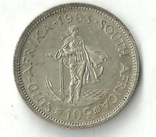 South Africa 10 cents 1963 (KM#60) Silver