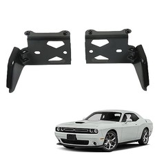 Front Bumper Bracket Black Left and Right Replacement for 2015-2021