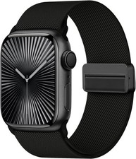Stretchy Band with Magnetic Clasp 38MM/40MM/41MM/42MM Series 11/10 , Black
