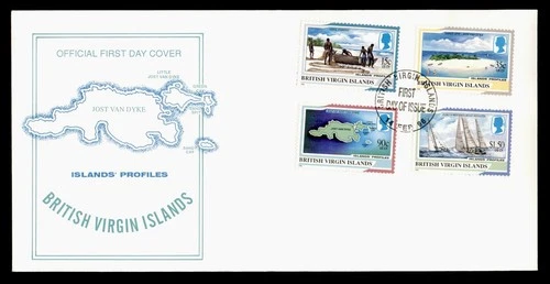 DR WHO 1996 BRITISH VIRGIN ISLANDS FDC ISLAND PROFILE COMBO $1.50 M72580