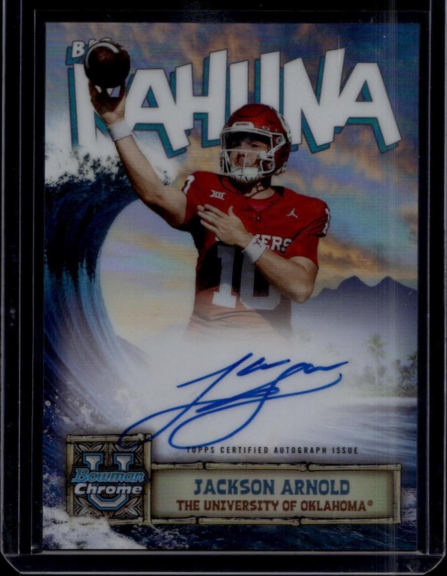 2024 Bowman University Chrome #BK-JA Jackson Arnold Big Kahuna Autographs