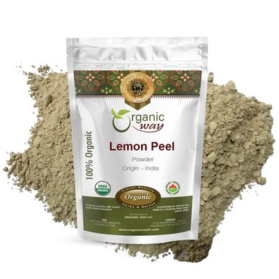 Lemon Peel Powder (Citrus Limon) - Organic & Kosher Certified | Raw, Vegan, N...
