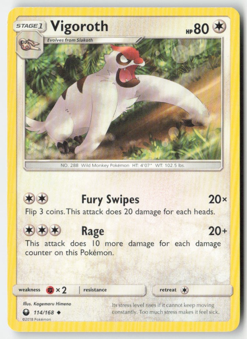 Vigoroth 114/168 Uncommon MP Regular - Celestial Storm