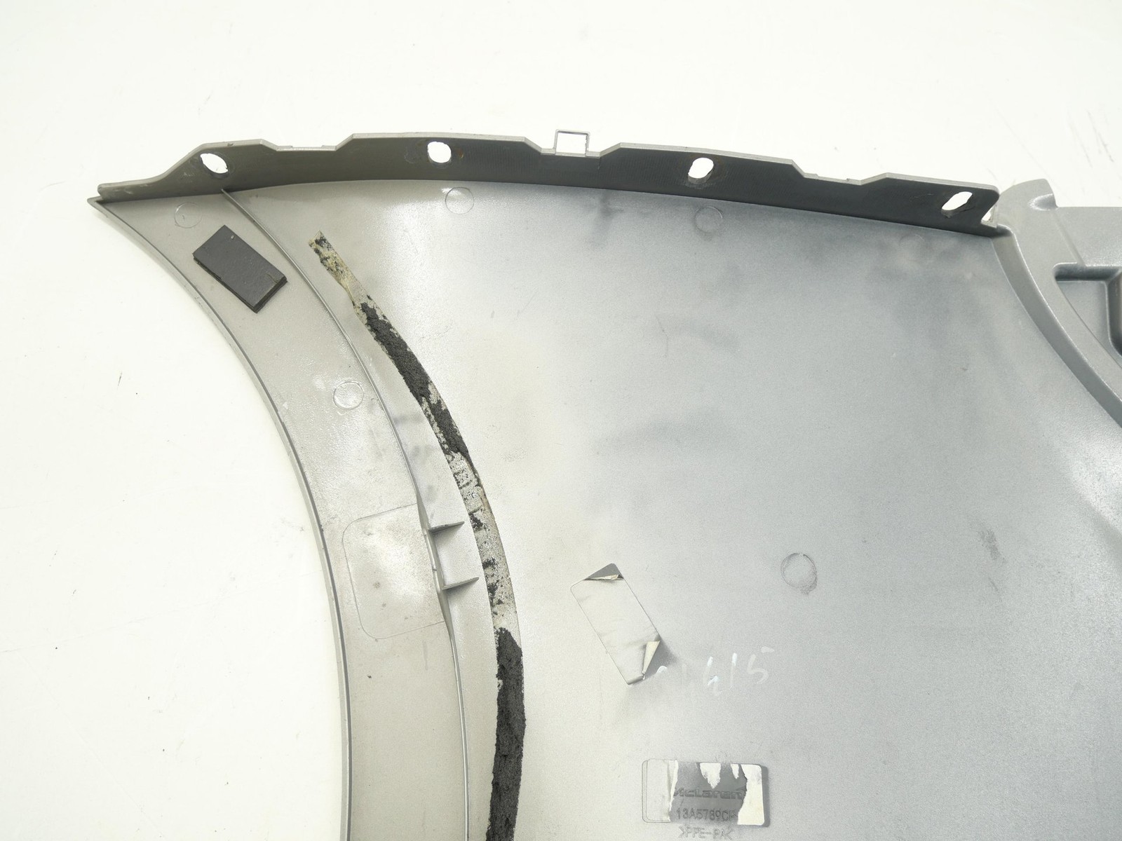 Used Rear Driver Lower Quarter Panel Trim Wing 2016-2021 McLaren 570S Silver OEM
