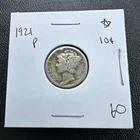 1921 P Mercury Dime   Actual Coin Pictured Silver Key Date Philadelphia