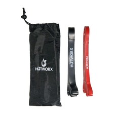Hotworx Resistance Bands Set  Red Black Trave...