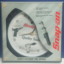 Snap-on Tools Power Tool Sounds Wall Clock Brand New In Original Box. 13 Dia.