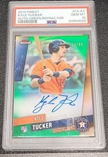 PSA 10 - 2019 Topps Finest #FA-KT Kyle Tucker Auto Green /99 Astros RC Pop. 12