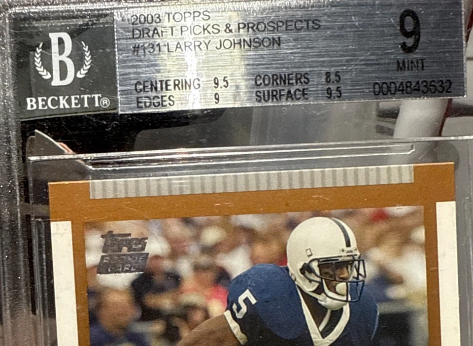 2003 Topps Draft Picks & Prospects - Larry Johnson #131 (RC). BGS. 9💥 - Image 2 of 3