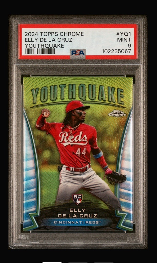 2024 Topps Chrome MLB Elly De La Cruz RC Youthquake #YQ1 PSA 9 CIN Reds
