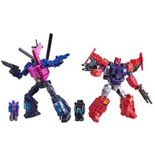 Topspin vs Spinister Set of 2 Deluxe Class Transformers Age of the Primes Wre