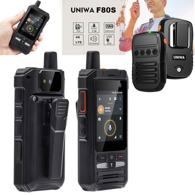 Unlocked 4G LTE Android 10 Rugged Phone Wireless Microphone Mobile UNIWA F80S