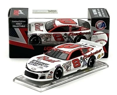 DALE EARNHARDT JR 2025 MLB BUDWEISER CAR & 1/4 SCALE MICRO REPLICA HELMET COMBO - Picture 16 of 16