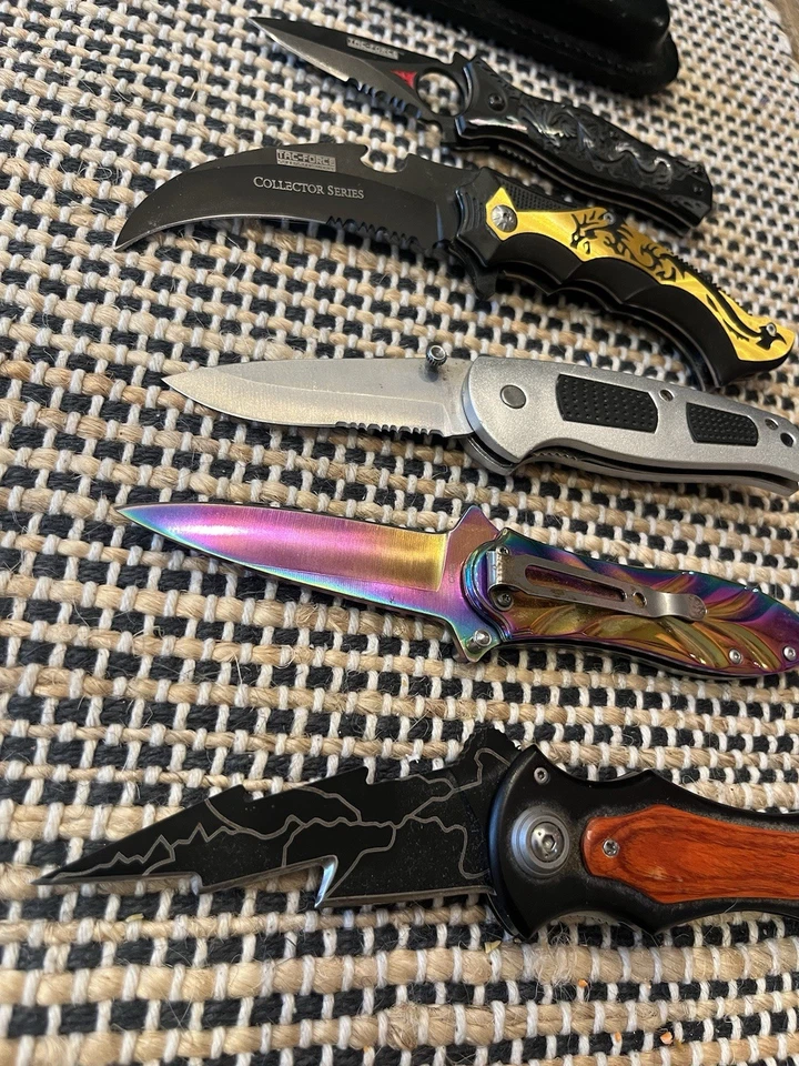 Lot of 5 Folding Knives – Tac-Force, Maxam & Others – Collector Pocket Knives - Image 3 of 4