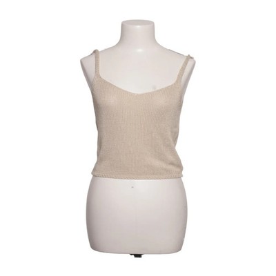 Threadbare, Crop Top, Größe: 40, Beige, Acryl, Einfarbig, Feinstrick, Damen #a7t