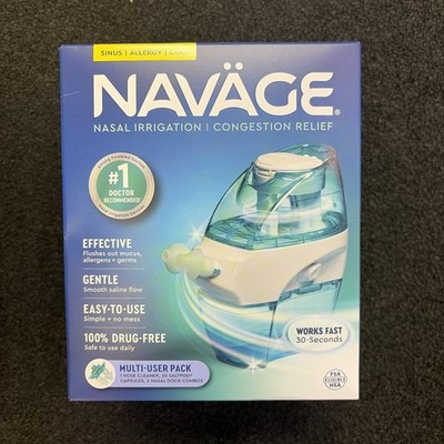 BRAND NEW Navage Congestion Relief Saline Nasal Irrigation Nasal Care w/SaltPods